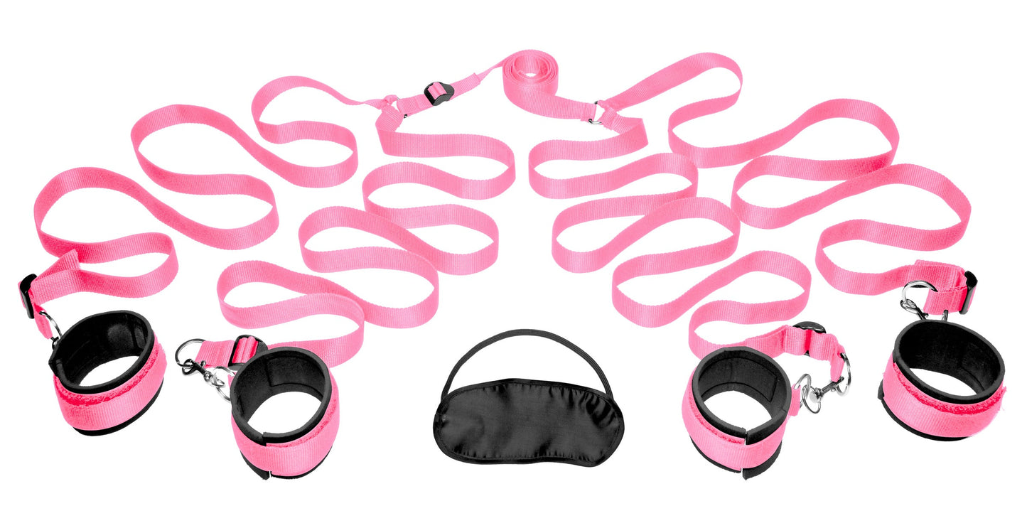 Bedroom Restraint Kit Pink for Unforgettable Intimate Play