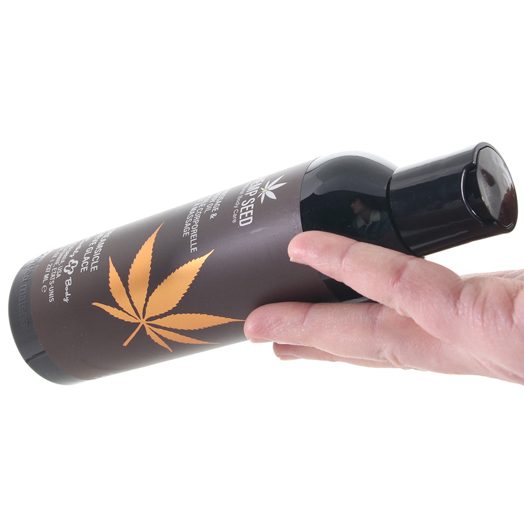 Hemp Seed Massage Oil 8oz/236ml in Dreamsicle Sensual Love > Massage