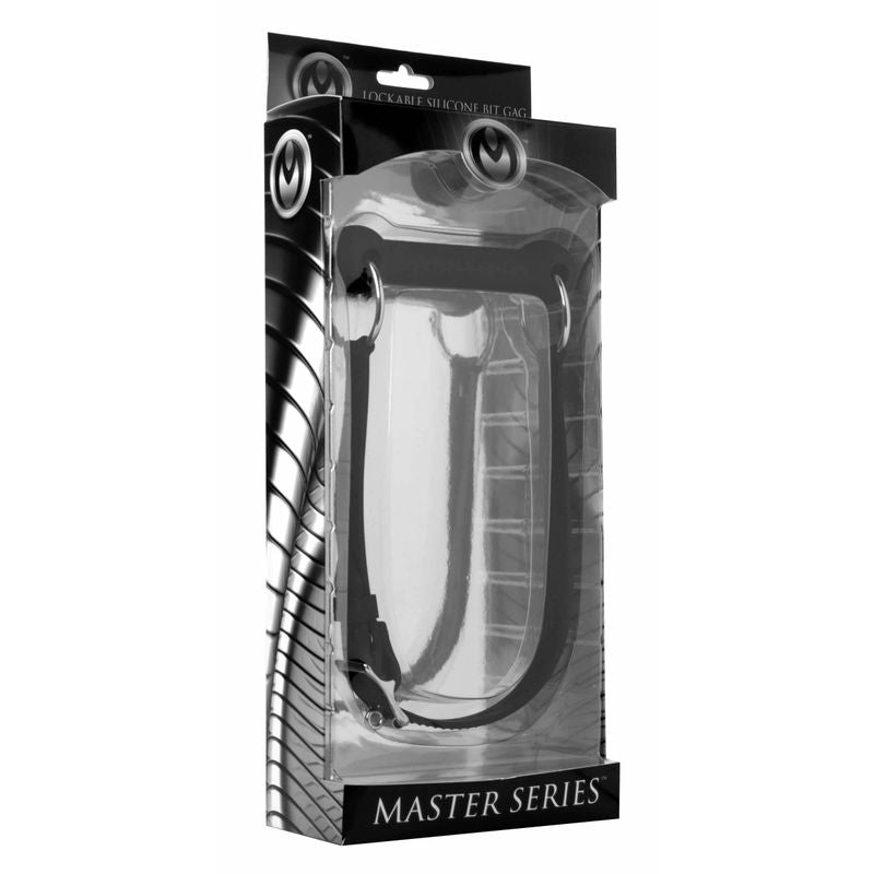 Master Series Mr. Ed Lockable Silicone Horse Bit Gag – Adjustable Silicone Gag