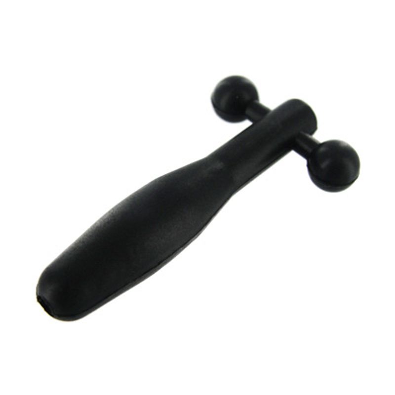 Silicone Cum Thru Barbell Penis Plug for Urethral Play