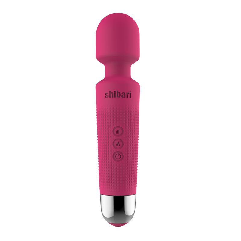 Shibari Mini Wand Halo (Pink) – Powerful Bendable Neck Wand Vibrator with 20 Vibration Patterns and 8 Speeds