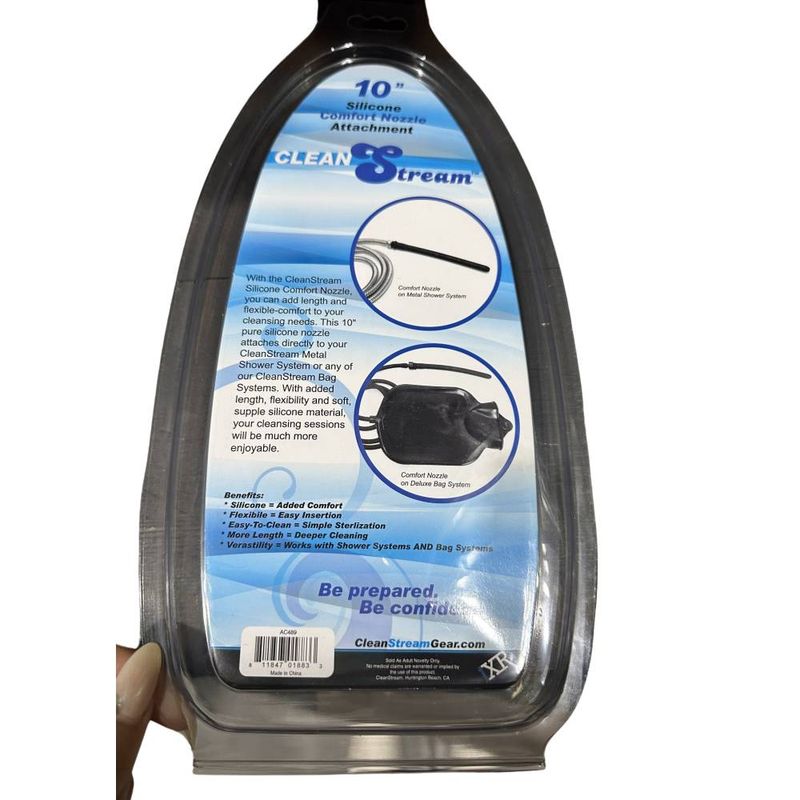 CleanStream Silicone Comfort Nozzle Attachment – Flexible Silicone Douche Nozzle
