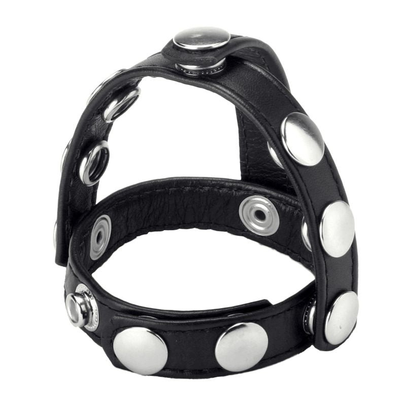 Snap-On Cock and Ball Harness for Enhanced Male Pleasure