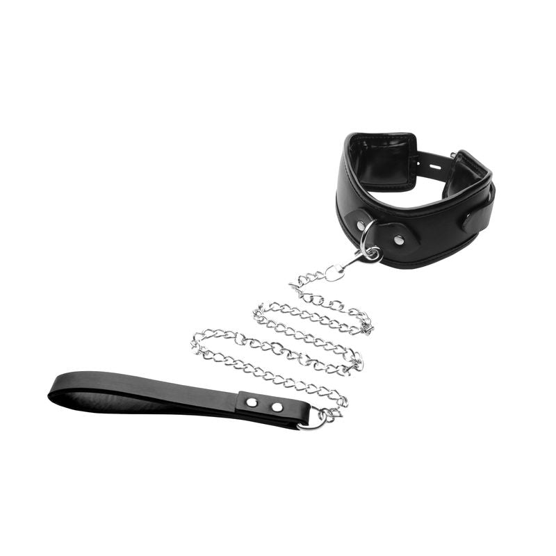 Padded Locking Posture Collar for BDSM and Submission Play