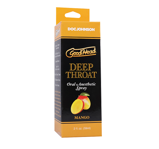 GoodHead Deep Throat Spray Mango 59ml - Flavorful Pleasure