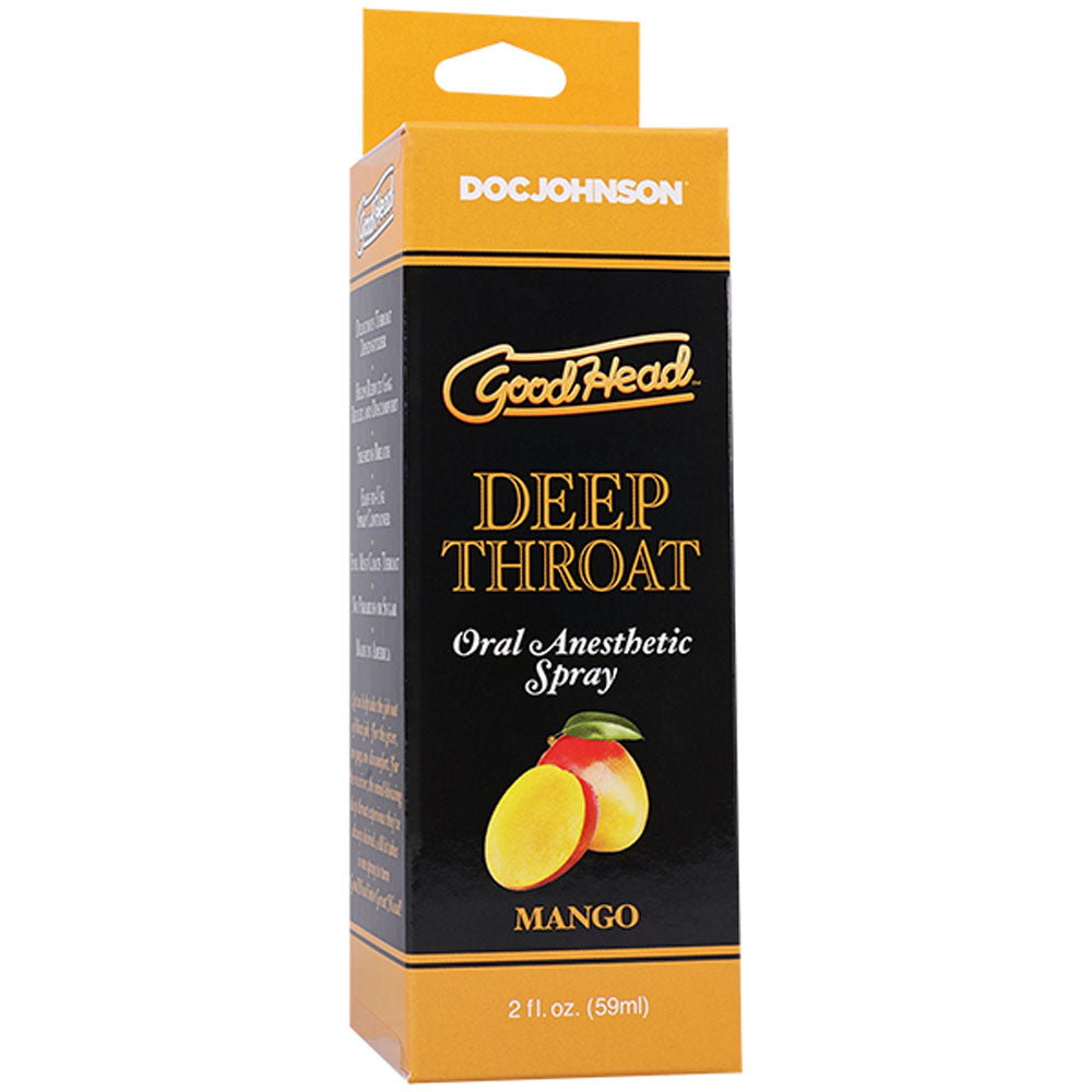 GoodHead Deep Throat Spray Mango 59ml - Flavorful Pleasure