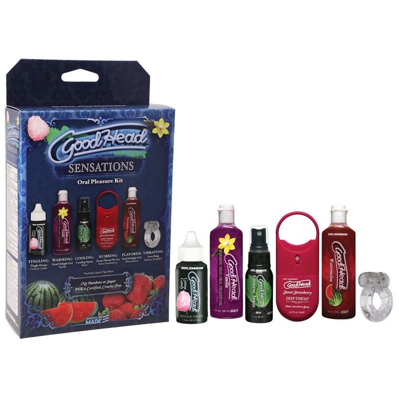 GoodHead Sensations Kit – 6 Piece Oral Pleasure Lotion Set