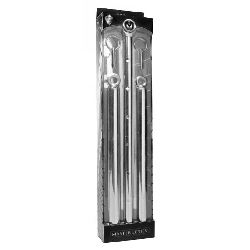 Adjustable Steel Spreader Bar – Durable Steel BDSM Accessory with Eyebolts