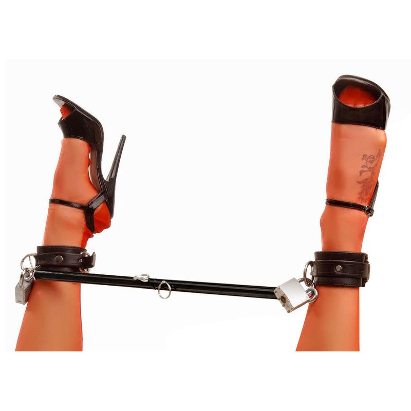 Adjustable Steel Spreader Bar – Durable Steel BDSM Accessory with Eyebolts