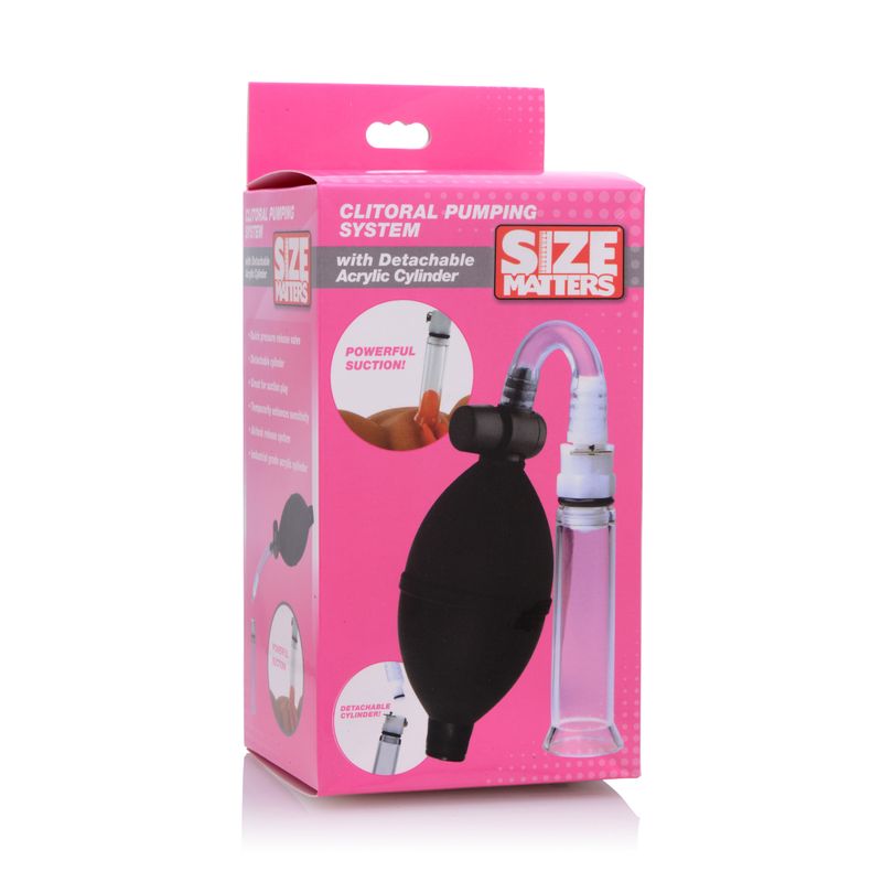 Clitoral Pumping System 12 Inches Length with 3 Inch Cylinder