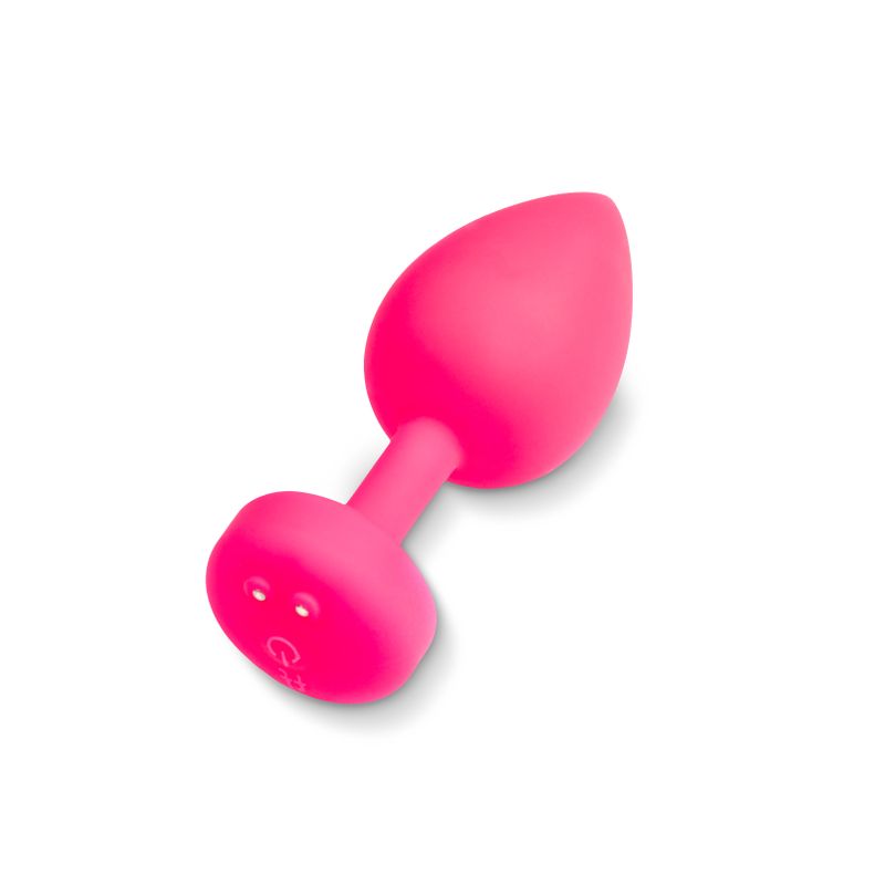 Gplug Large Neon Rose Silicone Anal Plug 3.9cm