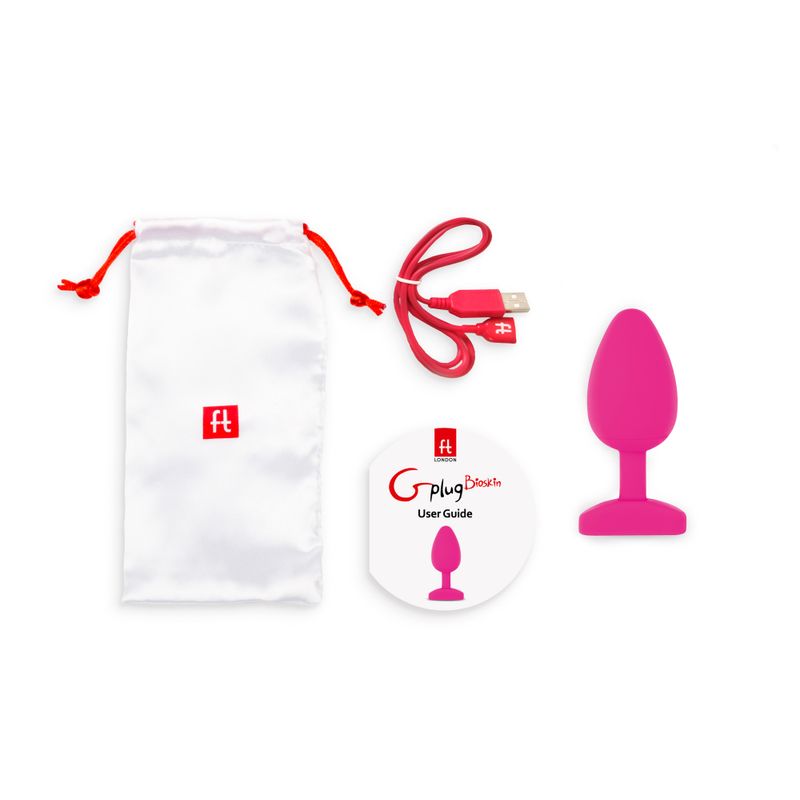Gplug Large Bioskin Sweet Raspberry 3.9cm for Pleasure