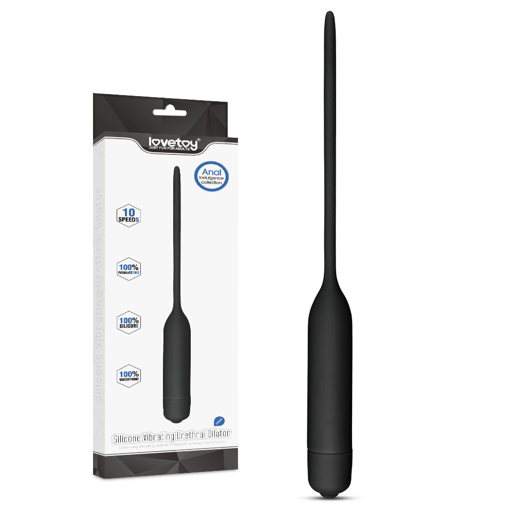 Silicone Vibrating Urethral Dilator with 10 Speed Vibrating Mechanism