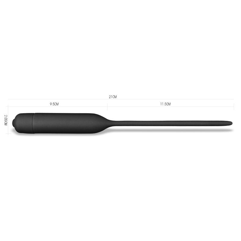 Silicone Vibrating Urethral Dilator with 10 Speed Vibrating Mechanism