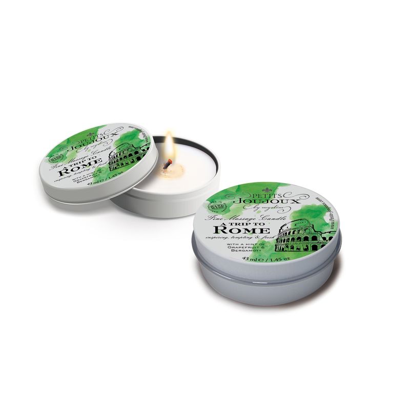 Petits JouJoux Massage Candle Rome 43ml Grapefruit and Bergamot Scented