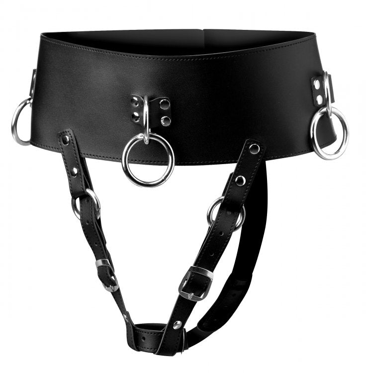 Forced Orgasm Wand Holder Belt for Enhanced Intimate Pleasure