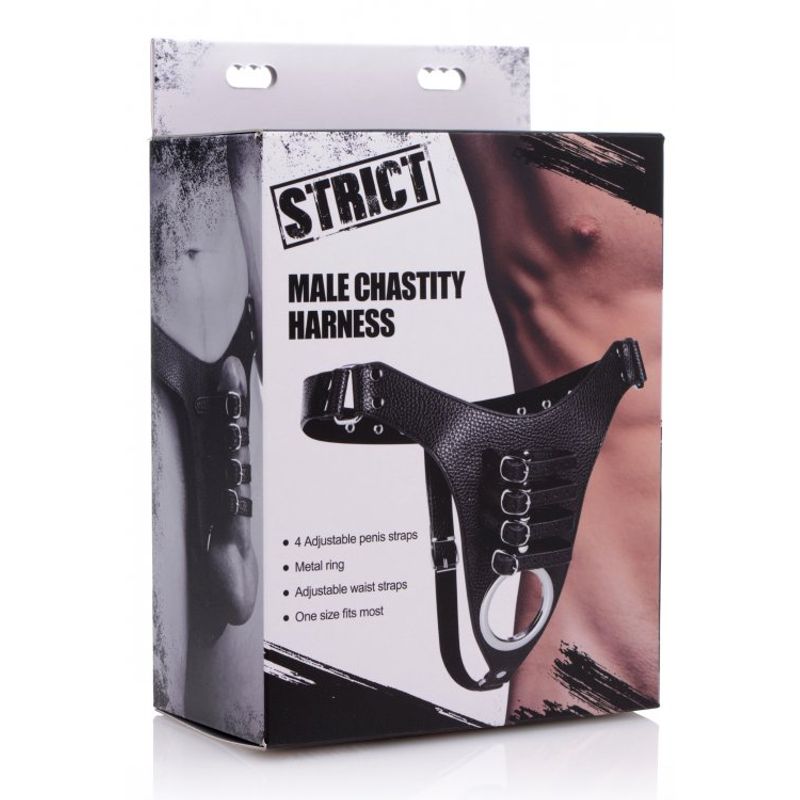 Male Chastity Harness for BDSM Control and Pleasure