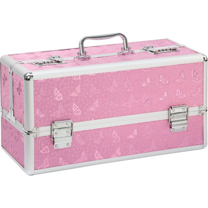 Lockable Large Vibrator Case in Pink for Secure Storage and Travel