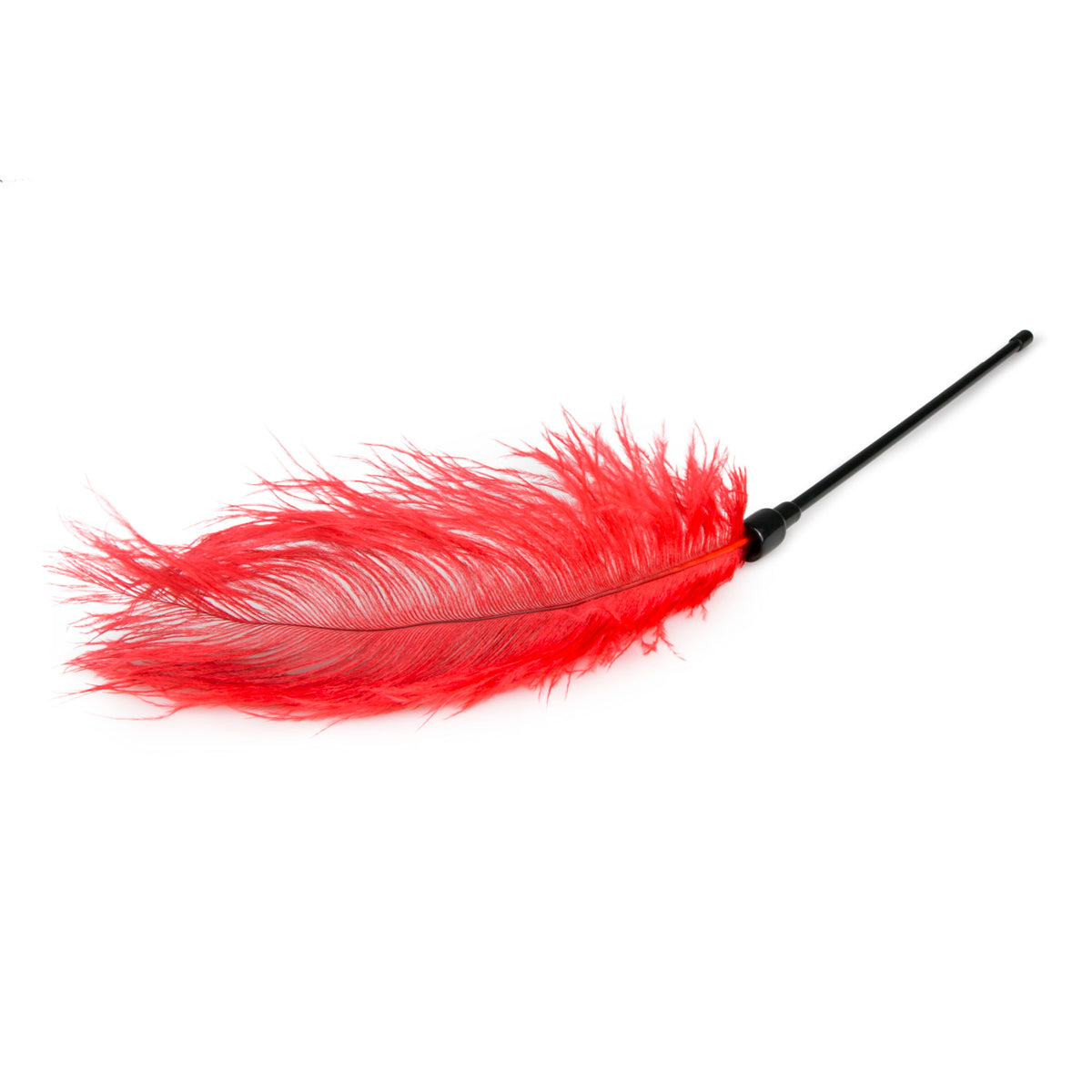 Red Feather Tickler for Sensual Teasing and Intimate Play