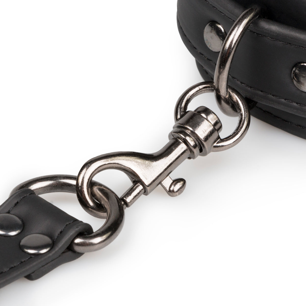 Hogtie Black Faux Leather Bondage Restraint