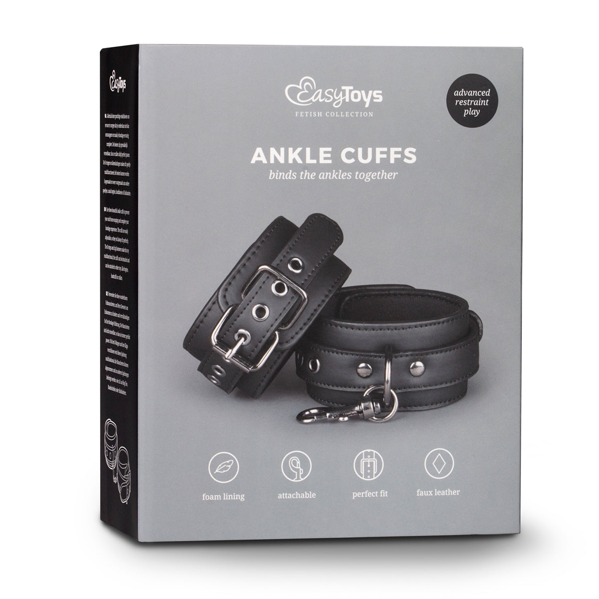 Adjustable Ankle Cuffs Black for Comfort and Control
