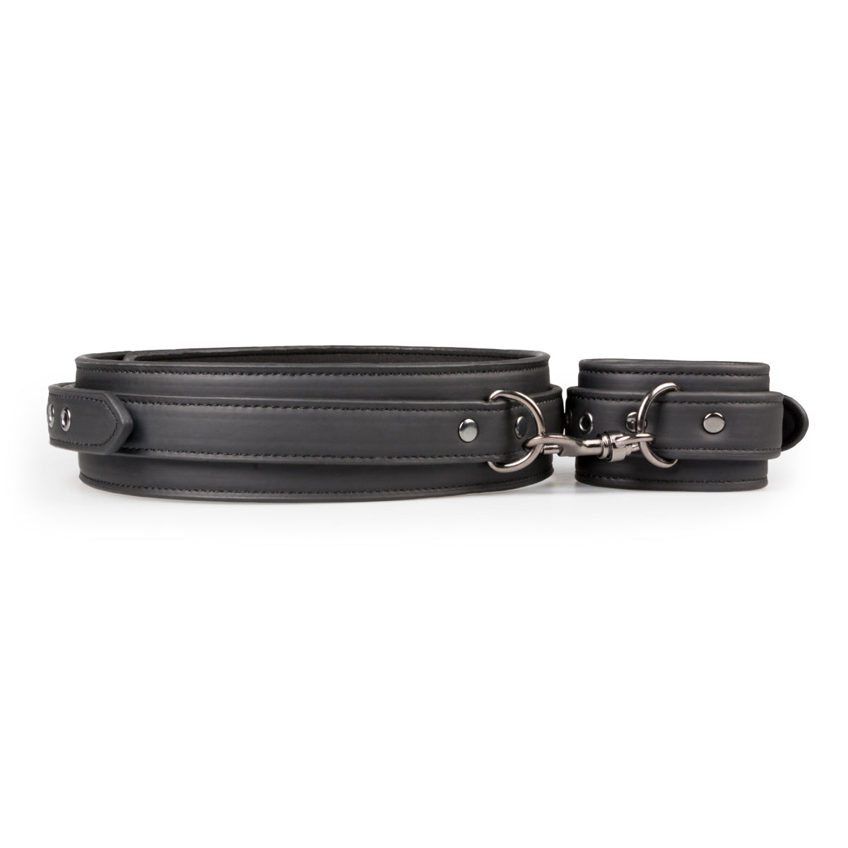 Thigh and Wrist Cuff Set – Durable Faux Leather BDSM Restraint Accessory