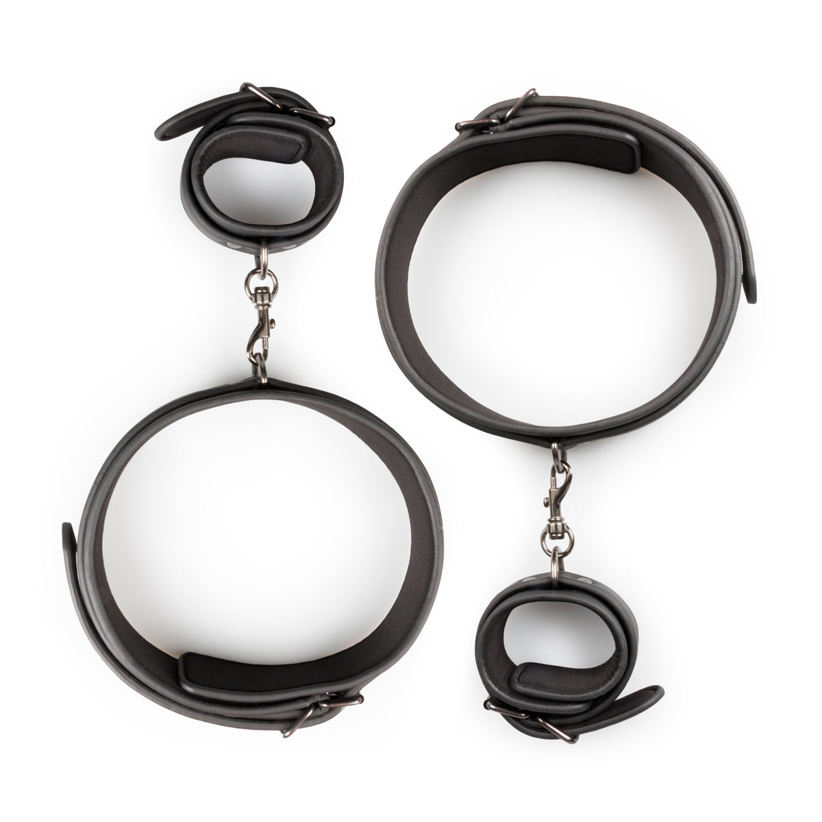 Thigh and Wrist Cuff Set – Durable Faux Leather BDSM Restraint Accessory