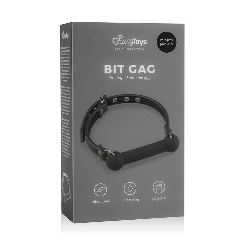 EasyToys Silicone Bit Gag for BDSM and Pony Play