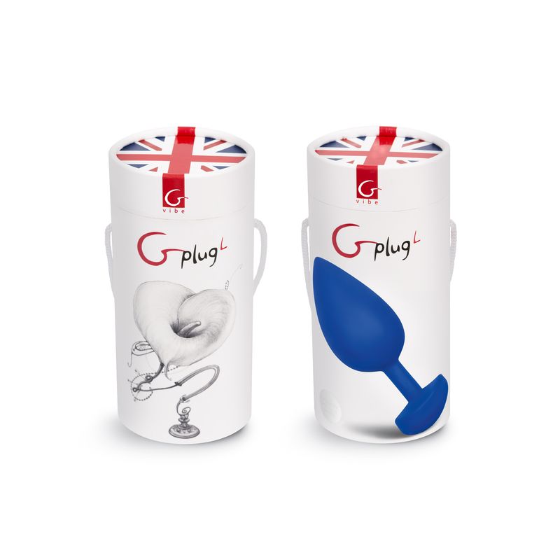 Gplug Large Navy Blue 3.9cm Bioskin Pleasure Plug