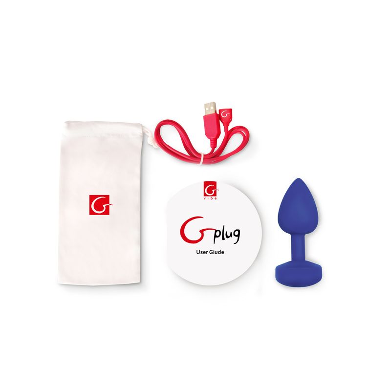 Gplug Large Navy Blue 3.9cm Bioskin Pleasure Plug