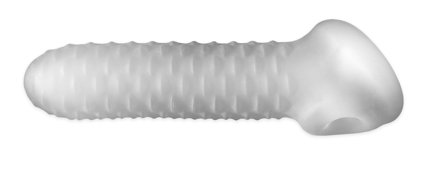 Fat Boy Checker Plate Sheath 6.5in - Add Girth and Stimulation