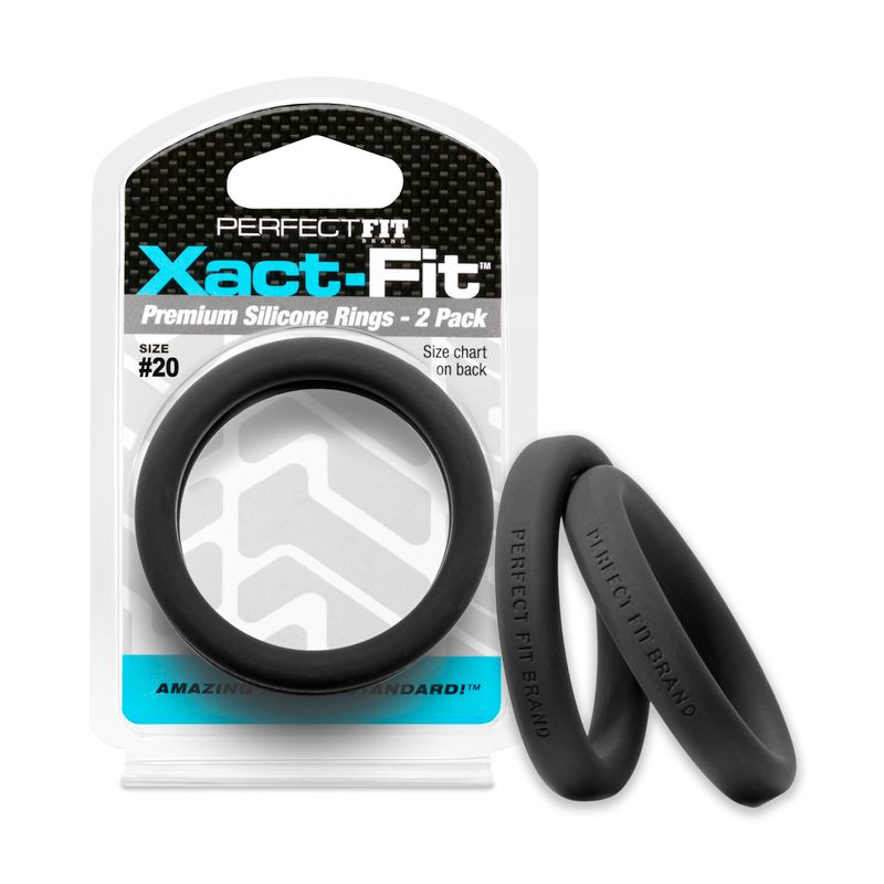 Xact Fit Cock Rings 2 Inch 2 Pack for Enhanced Comfort and Precision