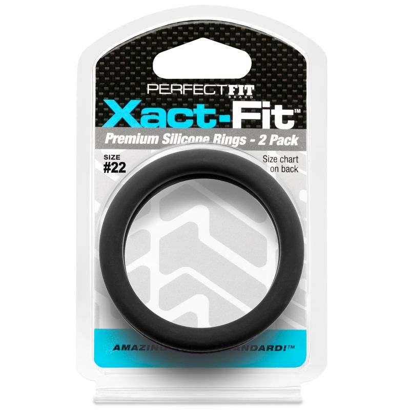 Xact Fit Number 22 2.2 Inch Cock Rings 2 Pack