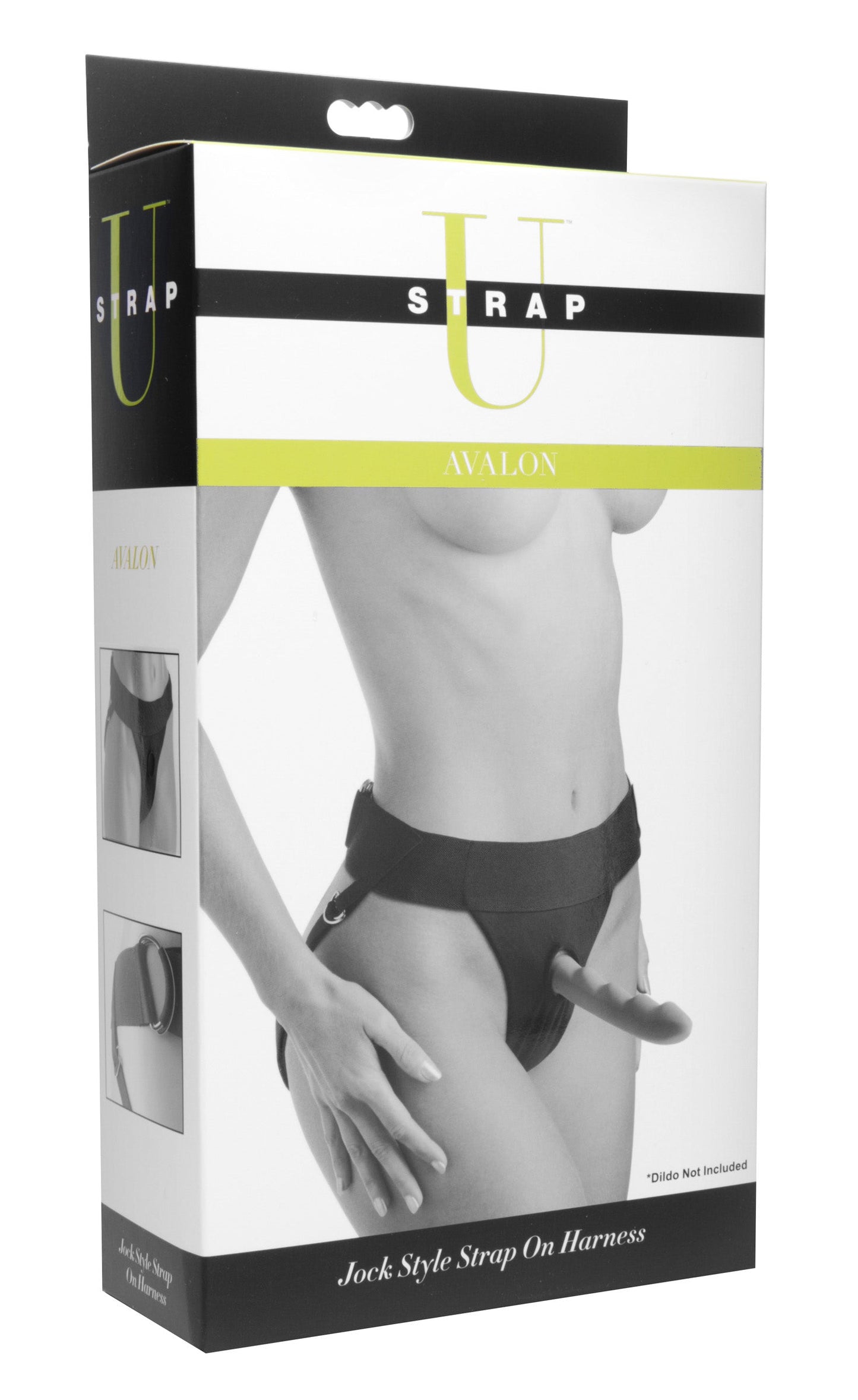 Avalon Jock Style Strap On Harness in Black