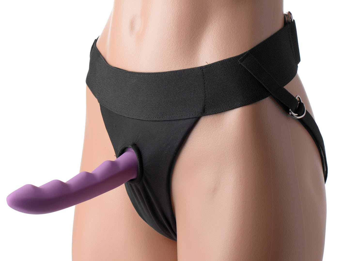 Avalon Jock Style Strap On Harness in Black