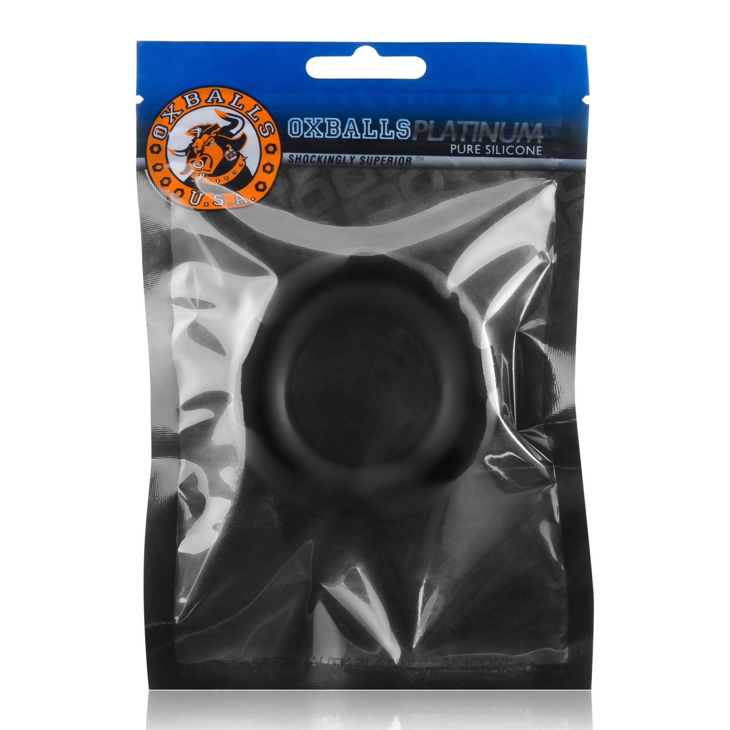 OxBalls Cock T Cockring Black 3.6 Centimeter Inner Diameter