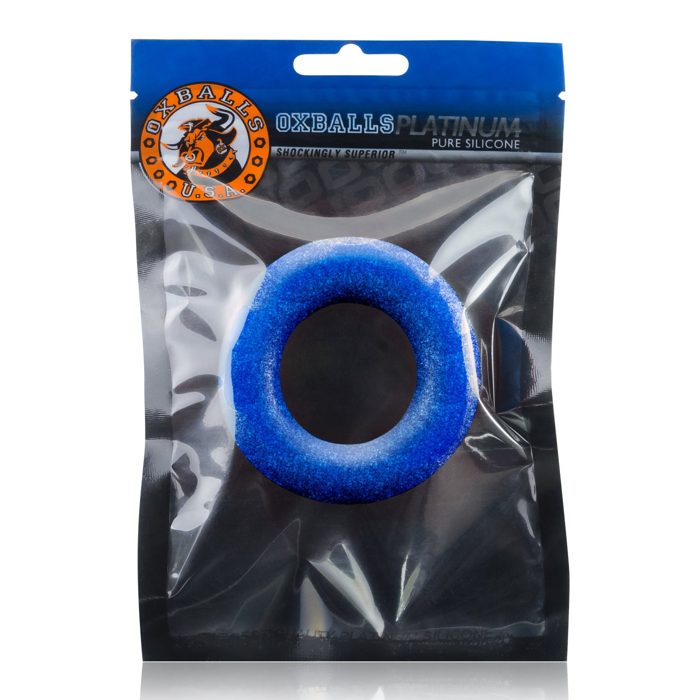 Cock T Cockring Blueballs 4.5 Inch Inner Circumference Stretch Fit