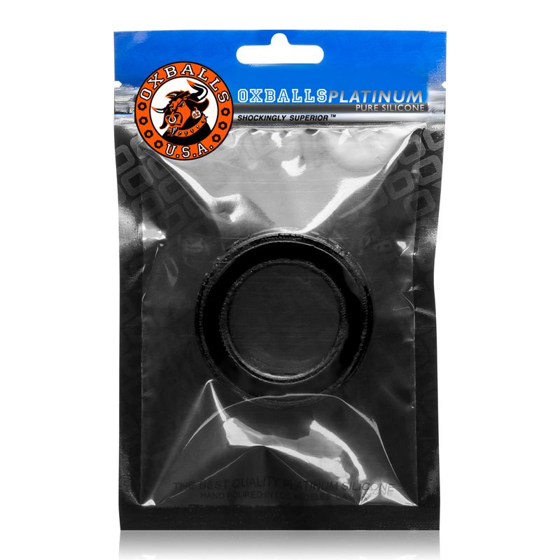 Oxballs Pig Ring (Black) – Silicone Cockring 1.5 Inch Inside Diameter