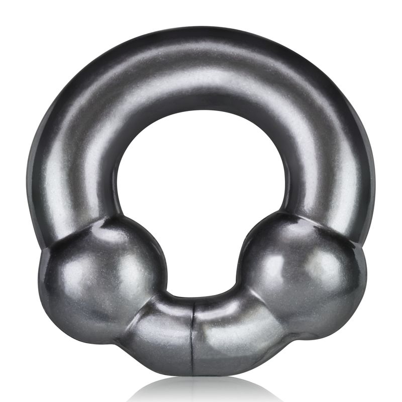 Ultraballs 2 Pack Cockring Steel and Red