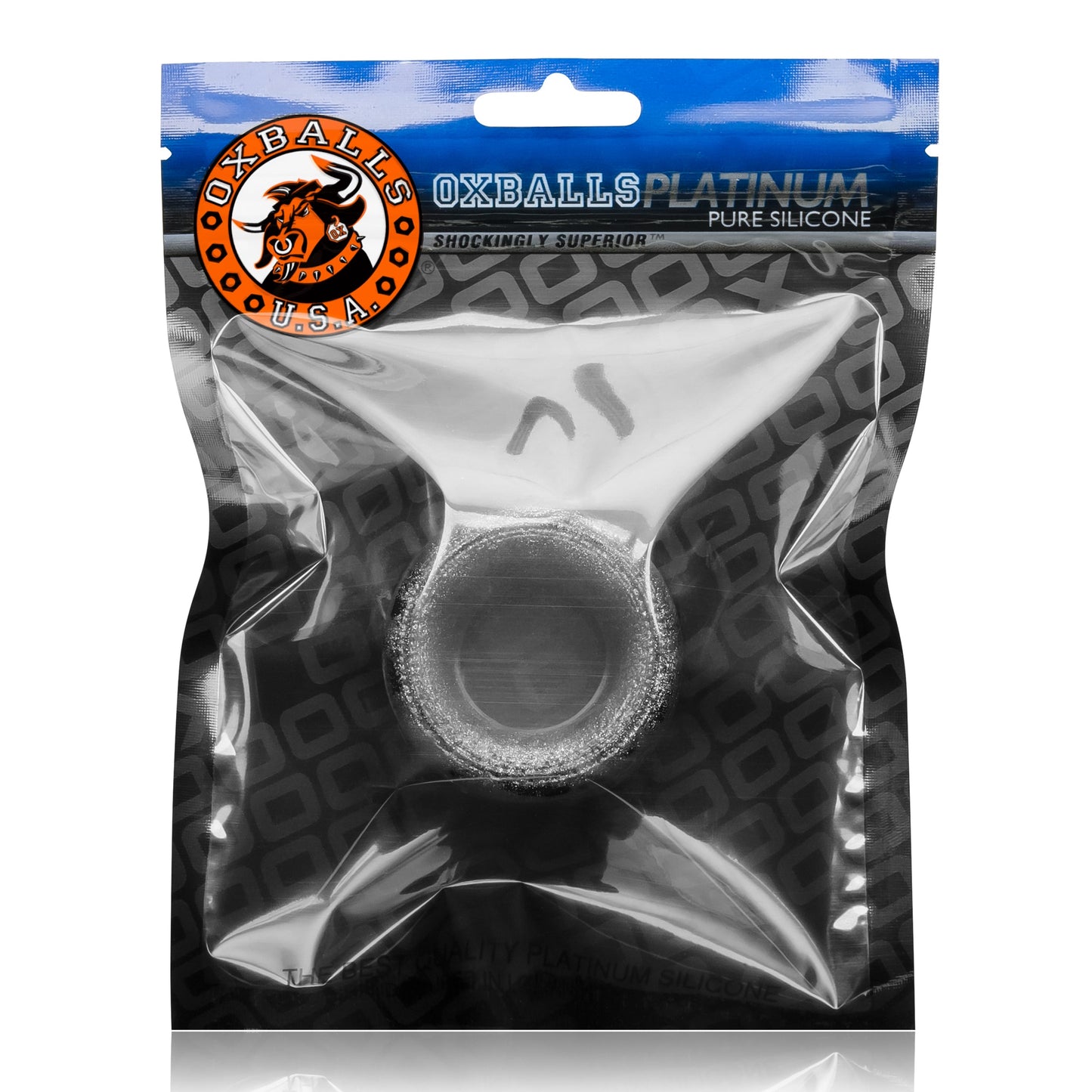 Neo Short Ballstretcher in Black Silicone