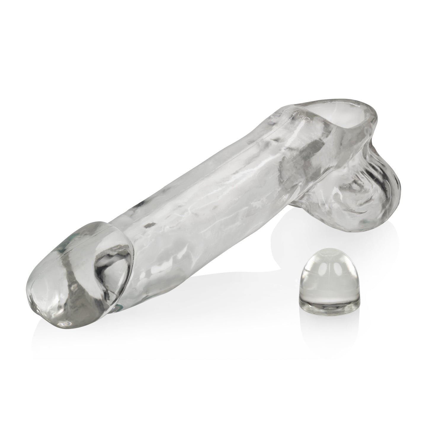 Daddy Cocksheath w Balls Clear 10 Inch Length