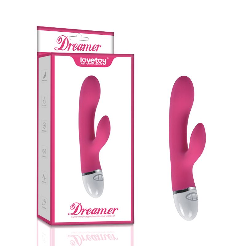 Dreamer 7 Mode Silicone Rabbit Vibrator in Pink