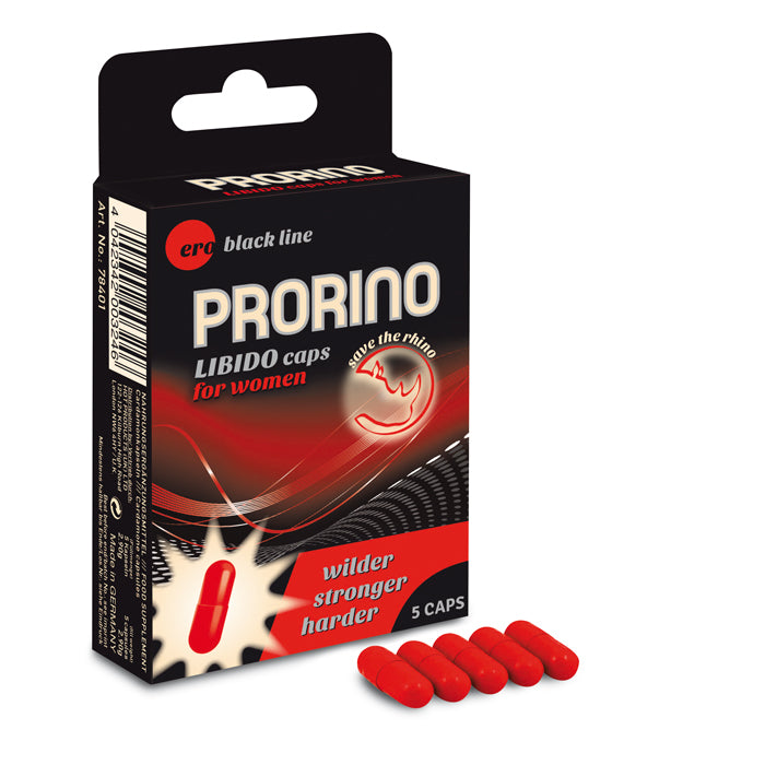 Prorino Libido Capsules for Women 5 Pc – Dietary Supplement Capsules
