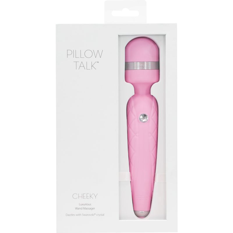 Pillow Talk Cheeky Wand – Luxury Wand Vibrator with Swarovski Crystal