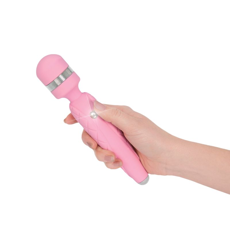 Pillow Talk Cheeky Wand – Luxury Wand Vibrator with Swarovski Crystal
