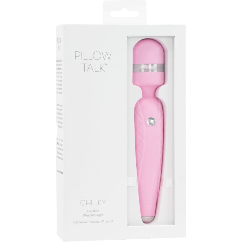 Pillow Talk Cheeky Wand – Luxury Wand Vibrator with Swarovski Crystal