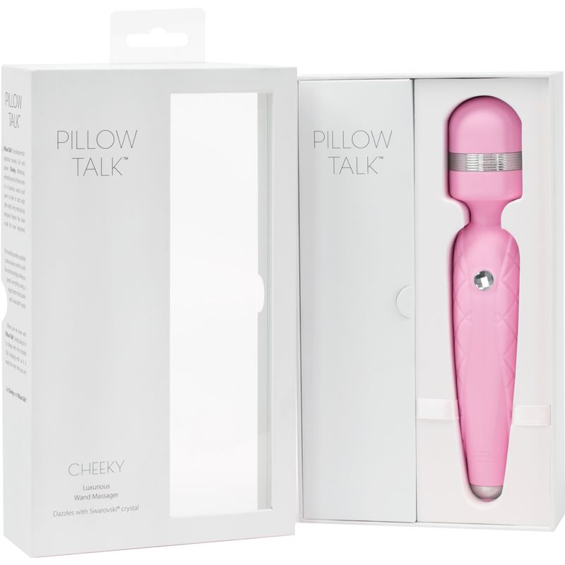 Pillow Talk Cheeky Wand – Luxury Wand Vibrator with Swarovski Crystal