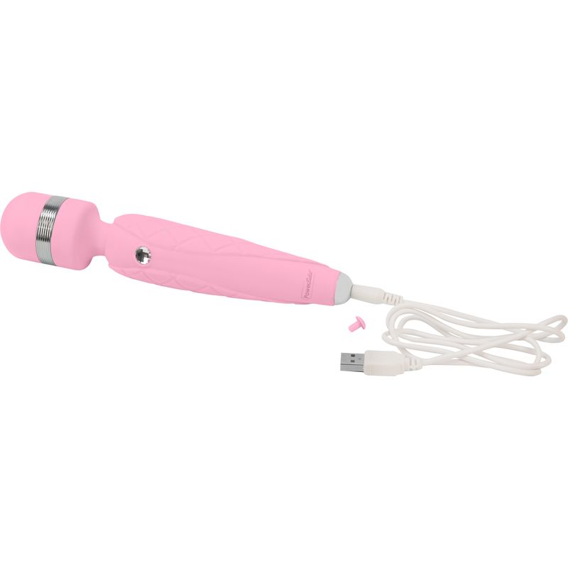 Pillow Talk Cheeky Wand – Luxury Wand Vibrator with Swarovski Crystal