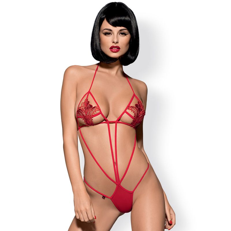Luiza Teddy Black Lingerie Bodysuit