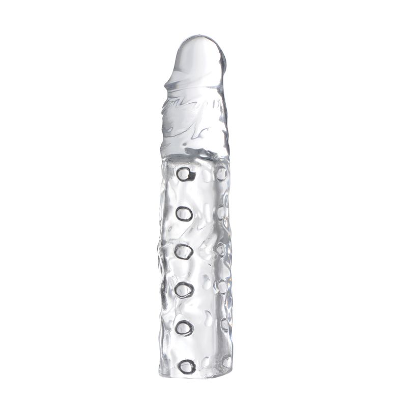 3in Clear Penis Enhancer Sleeve for Extra Length and Girth